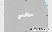Gray Map of Luunja, single color outside