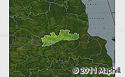 Satellite Map of Luunja, darken