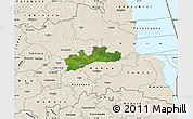 Satellite Map of Luunja, shaded relief outside