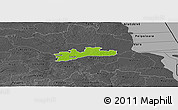 Physical Panoramic Map of Luunja, darken, desaturated