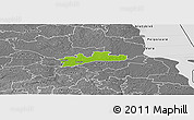 Physical Panoramic Map of Luunja, desaturated