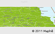 Physical Panoramic Map of Luunja