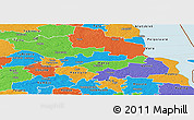 Political Panoramic Map of Luunja