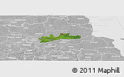 Satellite Panoramic Map of Luunja, lighten, desaturated