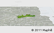 Satellite Panoramic Map of Luunja, lighten, semi-desaturated