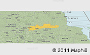Savanna Style Panoramic Map of Luunja