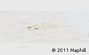 Shaded Relief Panoramic Map of Luunja, lighten, semi-desaturated
