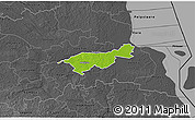 Physical 3D Map of Mäksa, darken, desaturated