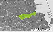Physical 3D Map of Mäksa, desaturated