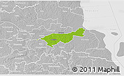 Physical 3D Map of Mäksa, lighten, desaturated