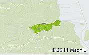 Physical 3D Map of Mäksa, lighten