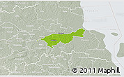 Physical 3D Map of Mäksa, lighten, semi-desaturated