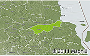 Physical 3D Map of Mäksa, semi-desaturated
