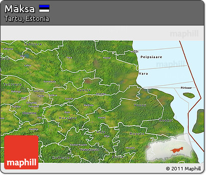 Satellite 3D Map of Mäksa
