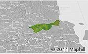 Satellite 3D Map of Mäksa, lighten, desaturated