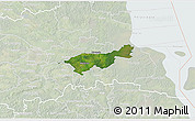 Satellite 3D Map of Mäksa, lighten