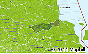 Satellite 3D Map of Mäksa, physical outside