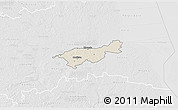 Shaded Relief 3D Map of Mäksa, lighten, desaturated