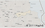 Shaded Relief 3D Map of Mäksa, semi-desaturated