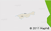 Shaded Relief 3D Map of Mäksa, single color outside