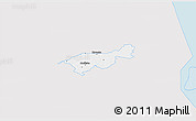 Silver Style 3D Map of Mäksa, single color outside