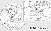 Blank Location Map of Mäksa, highlighted country, highlighted parent region, within the entire country