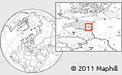 Blank Location Map of Mäksa, highlighted country
