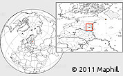 Blank Location Map of Mäksa, highlighted parent region
