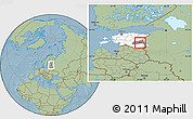 Savanna Style Location Map of Mäksa, highlighted country, highlighted parent region, hill shading