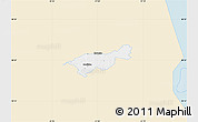 Classic Style Map of Mäksa, single color outside