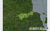 Satellite Map of Mäksa, darken