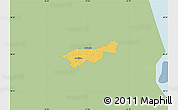 Savanna Style Map of Mäksa, single color outside