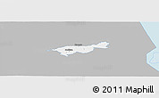 Gray Panoramic Map of Mäksa, single color outside