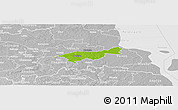 Physical Panoramic Map of Mäksa, lighten, desaturated