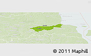 Physical Panoramic Map of Mäksa, lighten