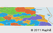 Political Panoramic Map of Mäksa