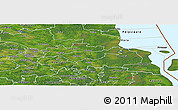 Satellite Panoramic Map of Mäksa