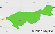 Political Simple Map of Mäksa, single color outside