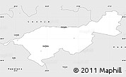 Silver Style Simple Map of Mäksa