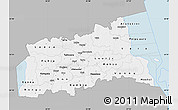 Gray Map of Tartu, single color outside
