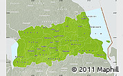 Physical Map of Tartu, lighten, semi-desaturated