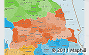 Political Shades Map of Tartu