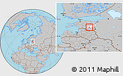 Gray Location Map of Noo, highlighted parent region