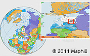 Political Location Map of Noo, highlighted country, highlighted parent region, within the entire country