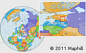 Political Location Map of Noo, highlighted parent region
