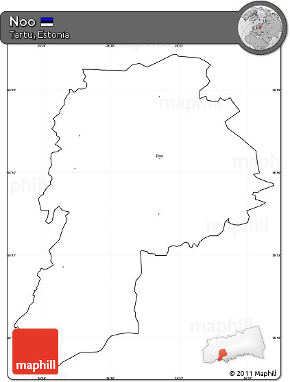 Blank Simple Map of Noo, cropped outside