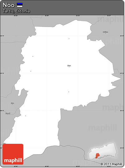 Gray Simple Map of Noo