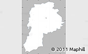 Gray Simple Map of Noo, single color outside