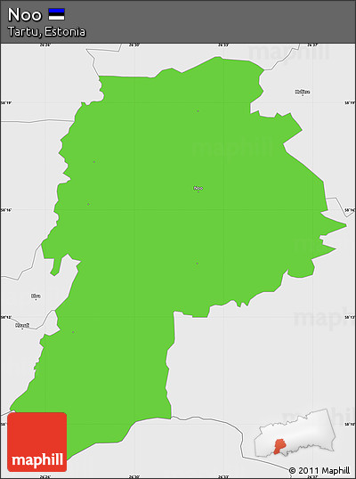 Political Simple Map of Noo, single color outside, borders and labels