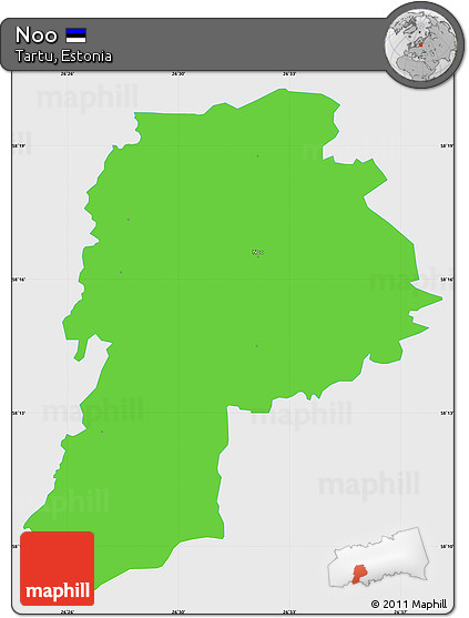 Political Simple Map of Noo, single color outside